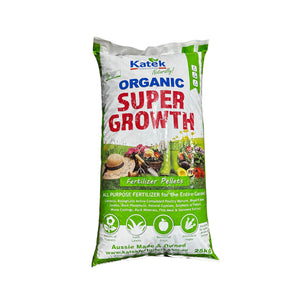 SUPER GROWTH ORGANIC FERTILISER 25KG (H11)