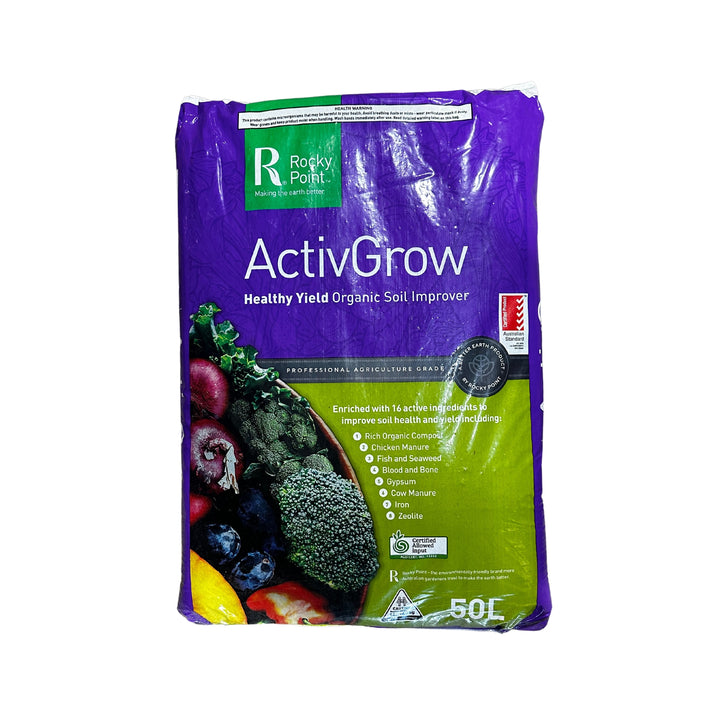 ACTIVE GROW SOIL IMPROVER 50 LITRE ROCKY POINT (H3)