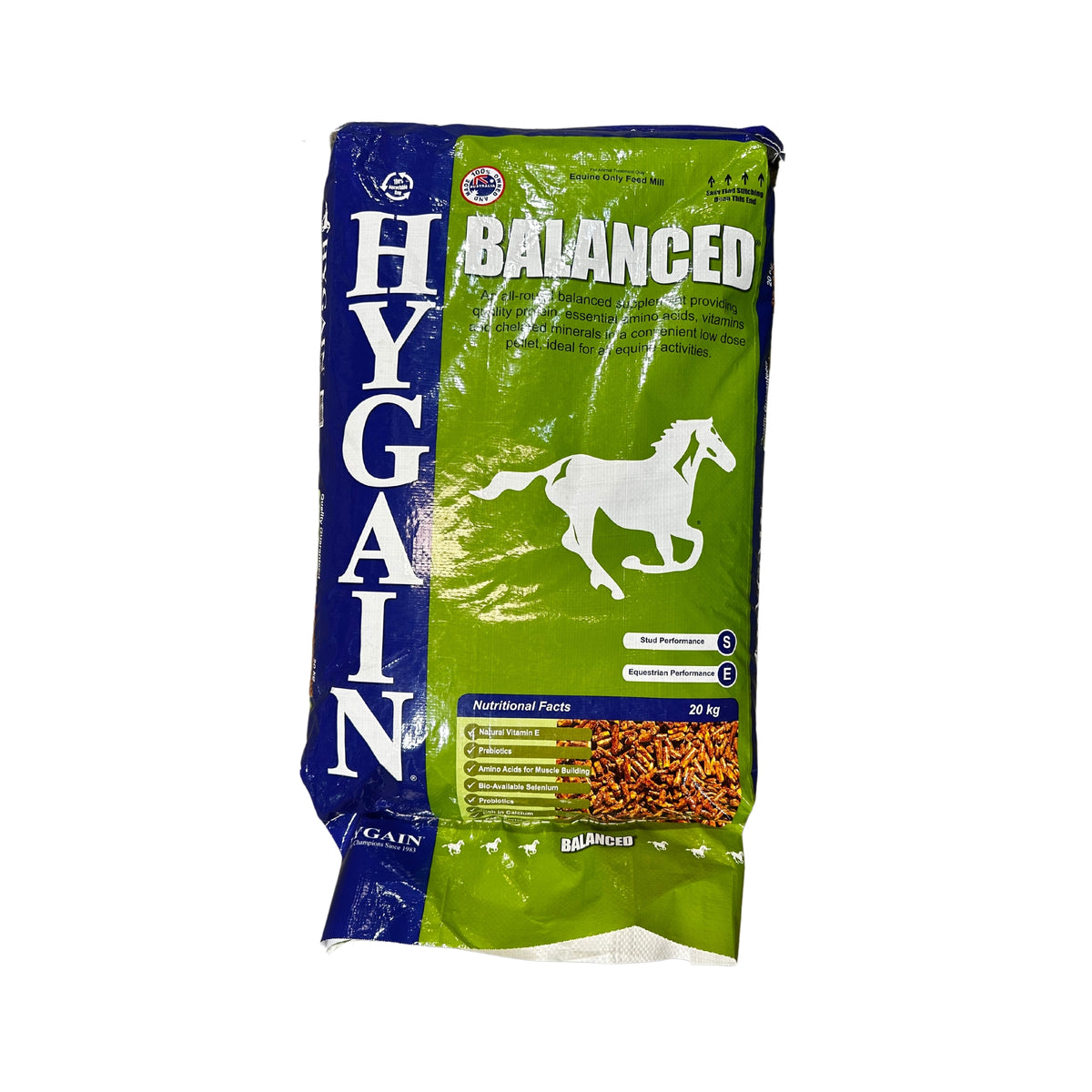Hygain Balanced Pelleted All Round Horse Feed 20kg Northside