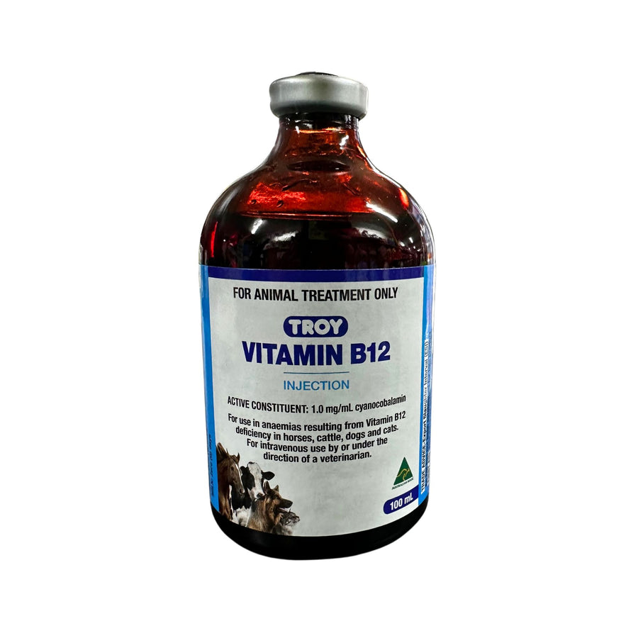 Troy - Vitamin B12 Injection for Animals - 100mL Northside Produce Agency Troy - Vitamin B12 Injection for Animals - 100mL Northside Produce Agency
