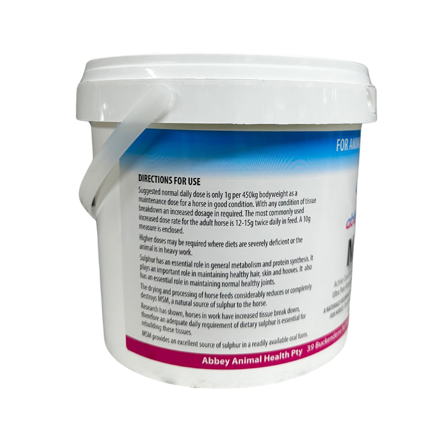 MSM POWDER FOR HORSES 1KG