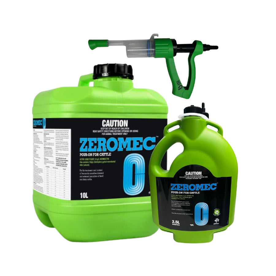 ZEROMEC POUR ON 10 LITRE + 2.5 LITRE BONUS PACK (IVOMEC)