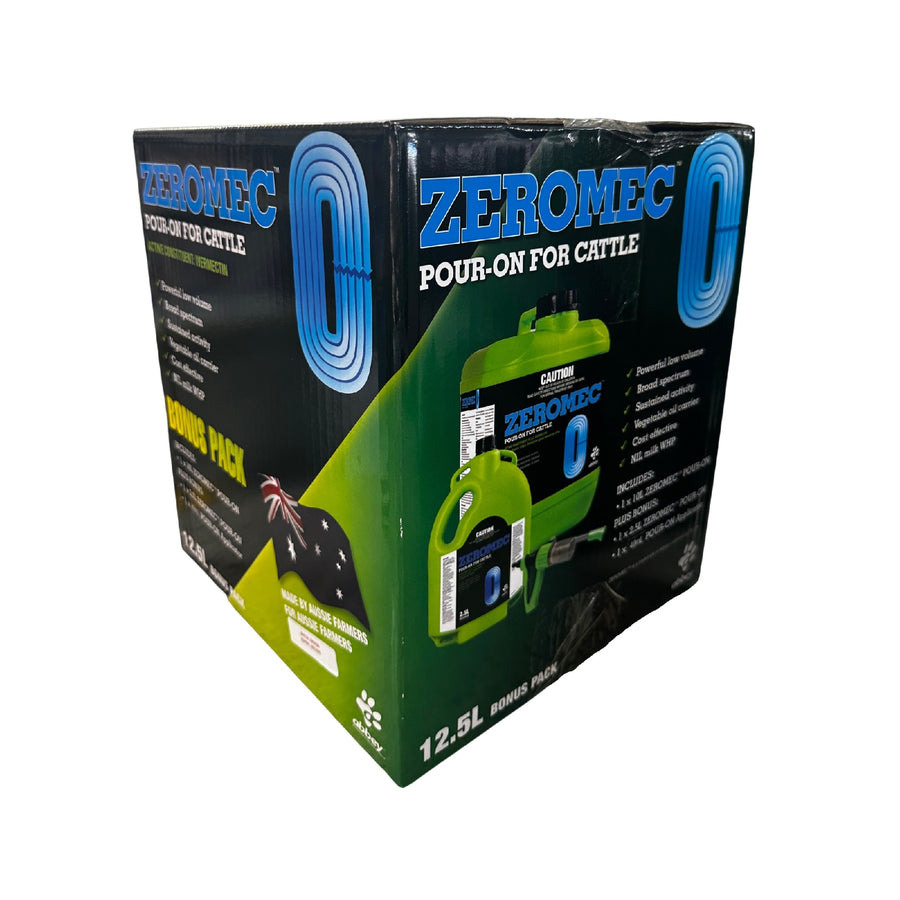 ZEROMEC POUR ON 10 LITRE + 2.5 LITRE BONUS PACK (IVOMEC)