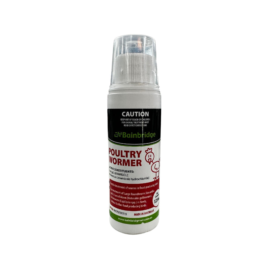 POULTRY WORMER BAINBRIDGE 125ML