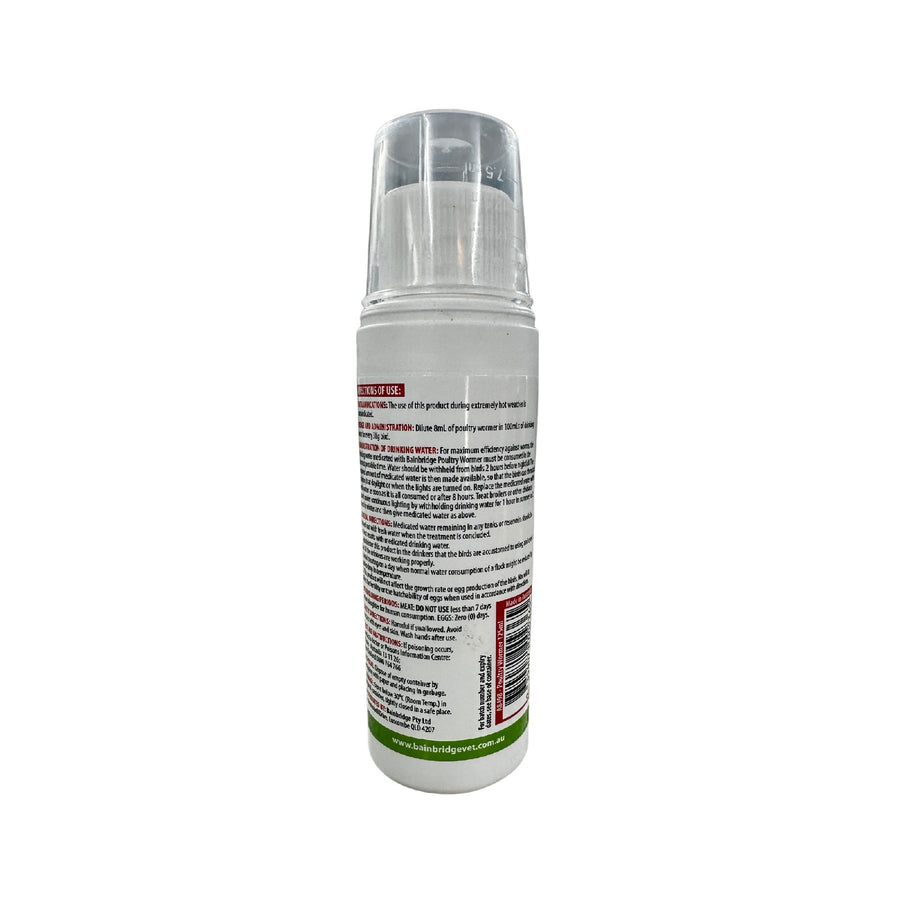 POULTRY WORMER BAINBRIDGE 125ML