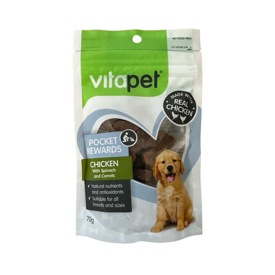 DOG TREAT VP POCKET REWARDS 70G