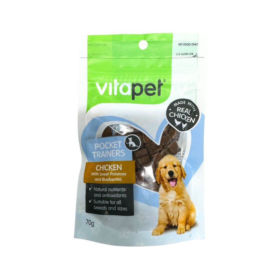 DOG TREAT VP POCKET TRAINERS SWEET POTATO 70G