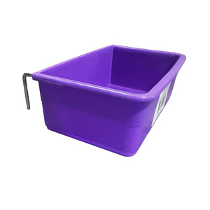 FEEDER RECTANGLE COOP CUPS 17CM PURPLE