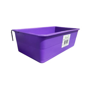 FEEDER RECTANGLE COOP CUPS 23CM PURPLE