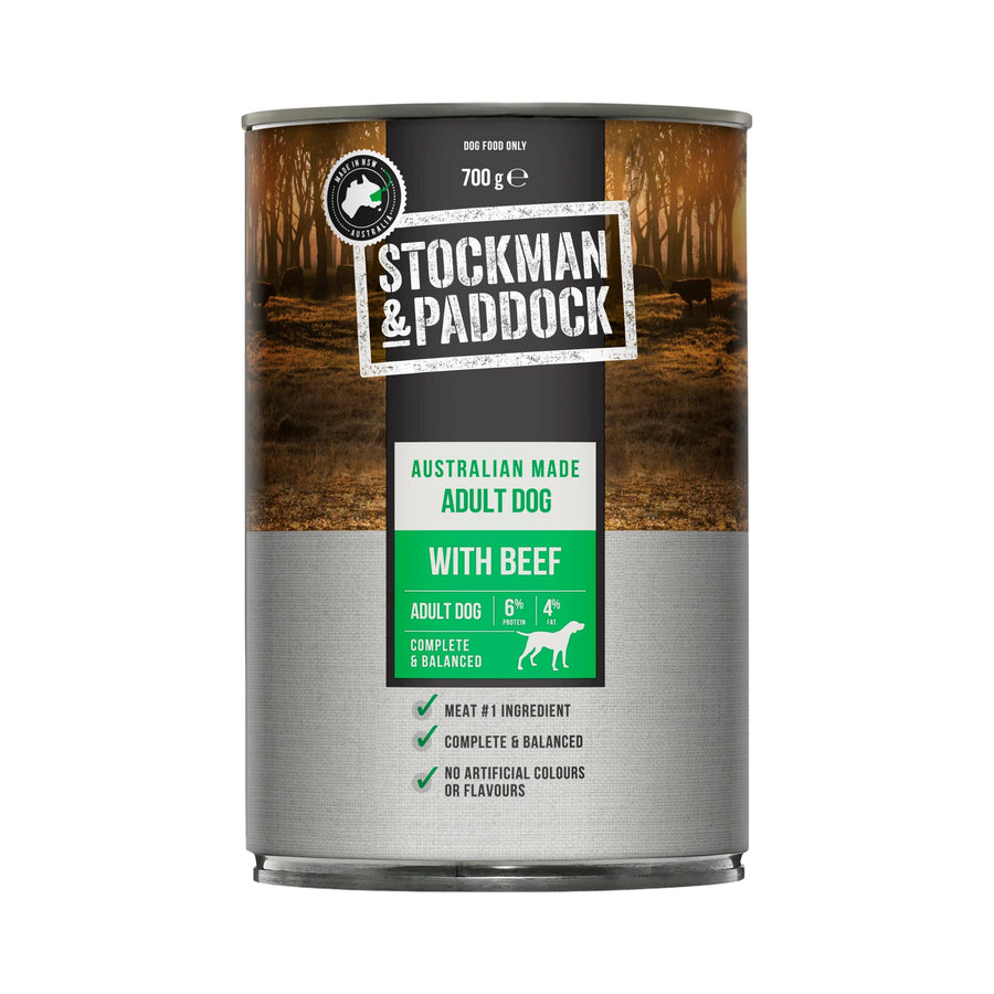 DOG FOOD STOCKMAN PADDOCK 12 X 700G CANS