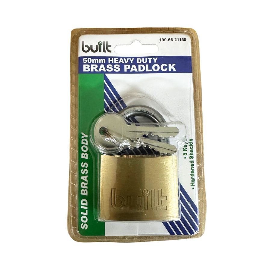 PADLOCK BRASS HEAVY DUTY 50MM