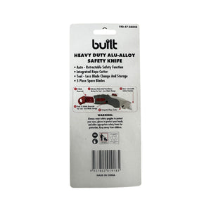 KNIFE SAFETY HEAVY DUTY ALLOY WITH 5 SPARE BLADES