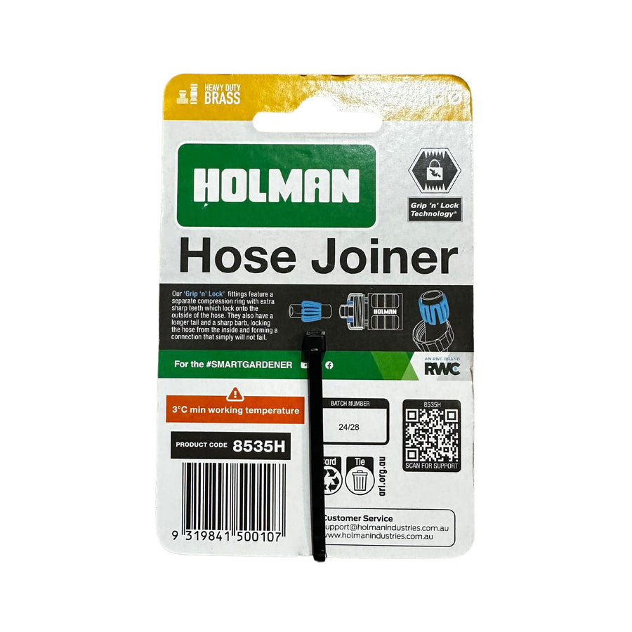 HOSE JOINER HOLMAN BRASS 12MM