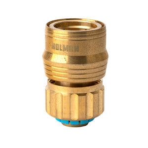 HOSE CONNECTOR HOLMAN BRASS GRIP N LOCK 18MM