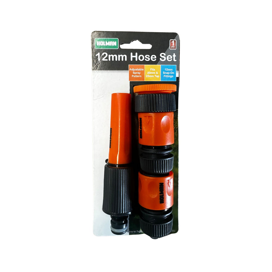 HOSE NOZZLE AND CONNECTOR SET HOLMAN 4PCE 12MM