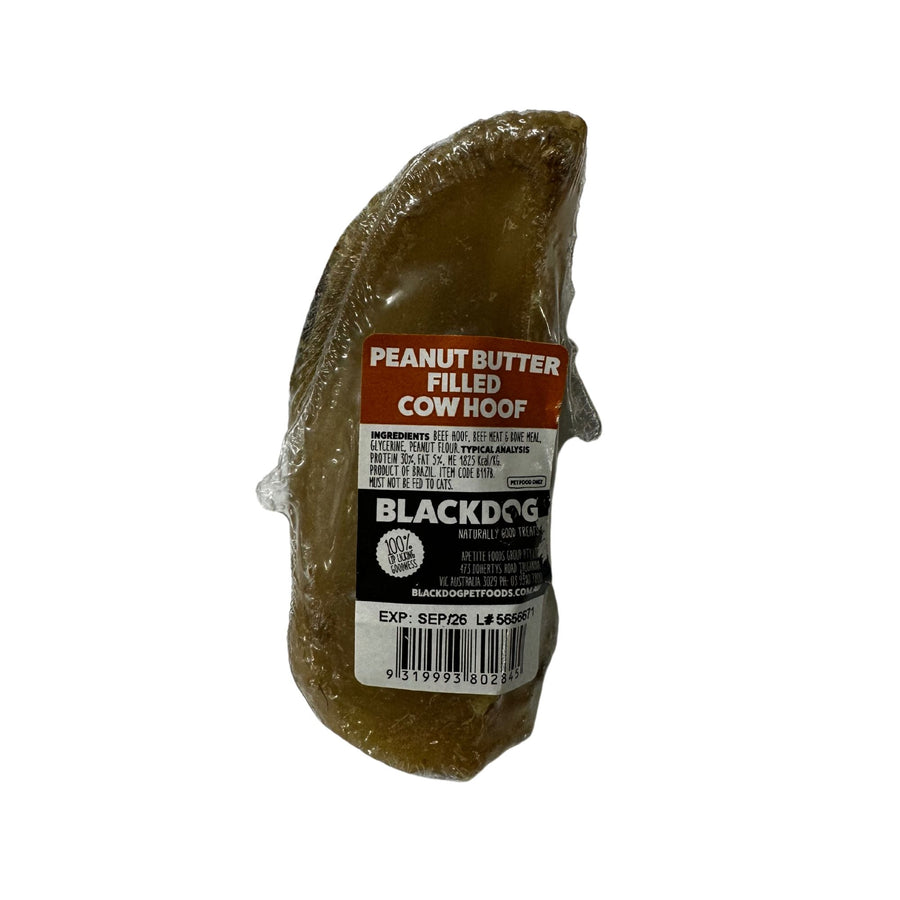BLACKDOG FILLED COW HOOF PEANUT BUTTER