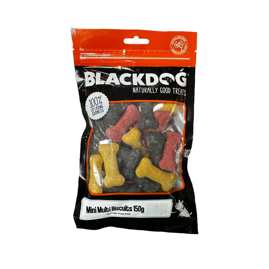 BLACKDOG MINI MULTI BISCUITS 150G