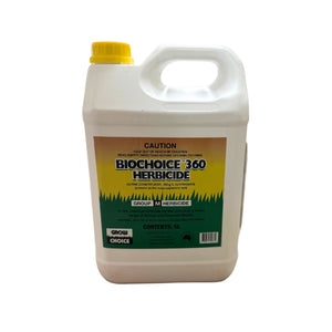 GLYPHOSATE BIOCHOICE 360 5 LITRE (BIACTIVE 360 ROUNDUP)