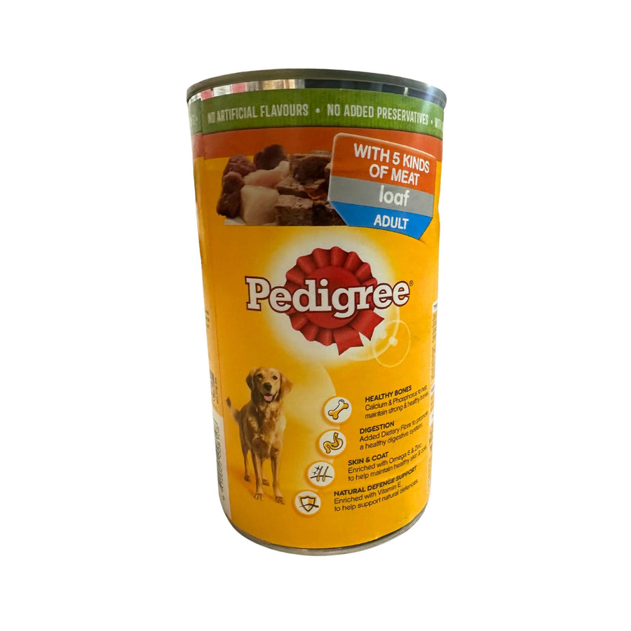 DOG FOOD PEDIGREE CAN 5 KINDS 1.2KG RURAL PER CAN