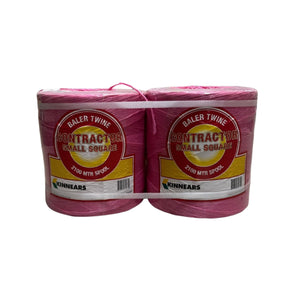 BALE TWINE KINNEARS CONTRACTOR PINK SMALL SQUARE 4200M
