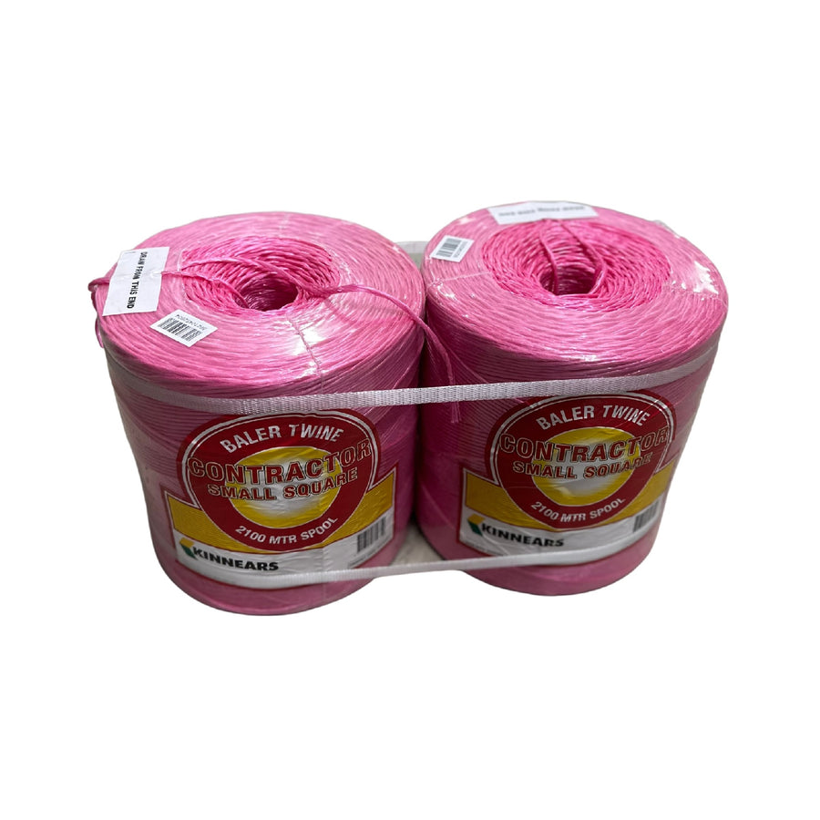 BALE TWINE KINNEARS CONTRACTOR PINK SMALL SQUARE 4200M
