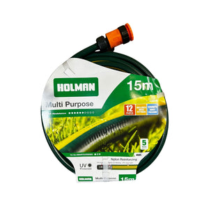 HOSE GARDEN 12MM X 15M WITH FITTINGS -  HOLMAN