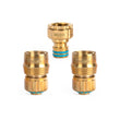 Load image into Gallery viewer, HOSE CONNECTOR SET BRASS 3PCE 18MM - HOLMAN 
