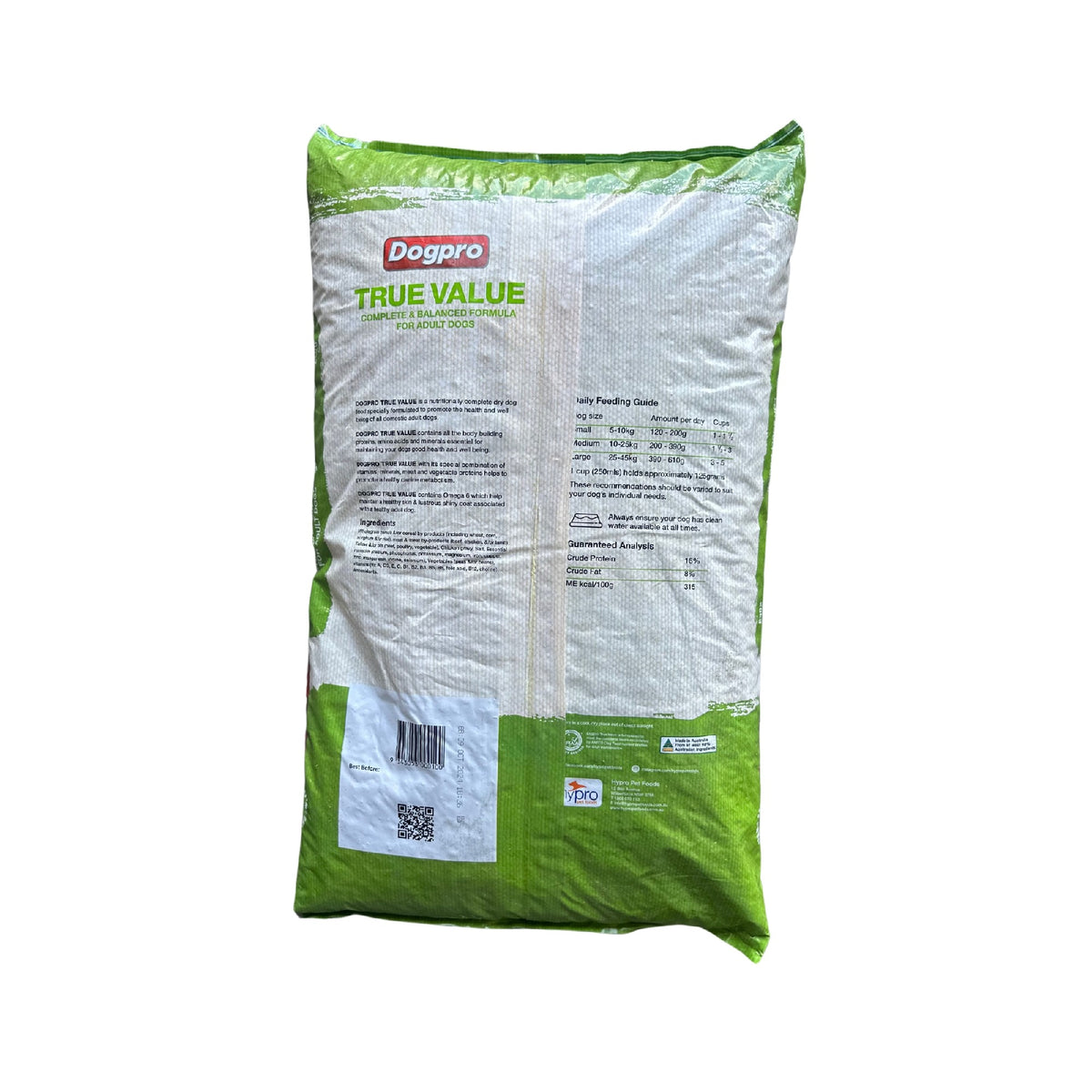 DogPro True Value Dog Food 20kg Northside Produce Agency