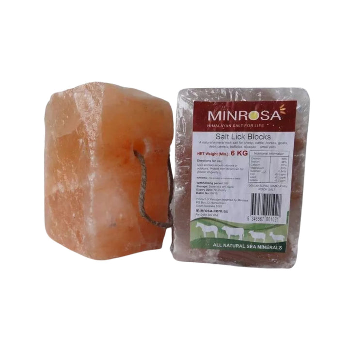 SALT MINROSA HIMALAYAN BLOCK WITH ROPE 6KG 