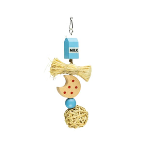 BIRD TOY - CHEW - MILK N COOKIES - A8591