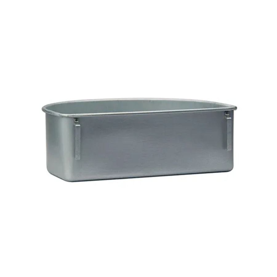 FEEDER - D FEEDER WITH HOOKS - GALVANISED - 23CM - A8618