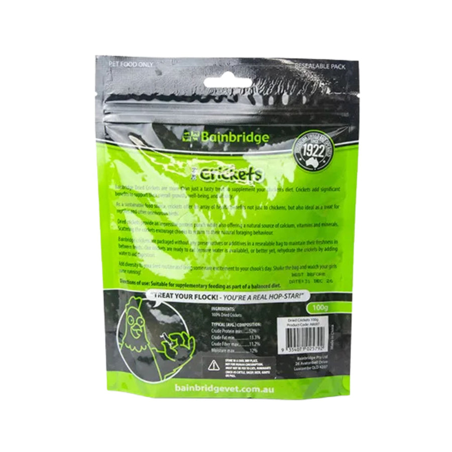 DRIED CRICKETS - 100G - A8697