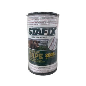 POLITAPE EXTREME TAPE 12MM X 200M ELECTRIC FENCING TRUTEST STAFIX