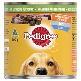 DOG FOOD PEDIGREE CAN 5 KINDS 1.2KG RURAL PER CAN