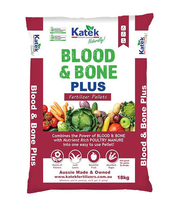 BLOOD & BONE PLUS FERTILISER KATEK 18KG