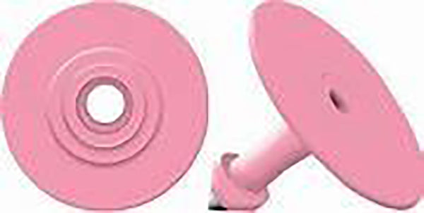 EAR TAG BUTTON MALE PINK