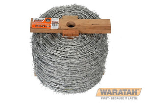 WIRE BARBED 2.5mm LONG LIFE (BLUE) IOWA x 400m (WARATAH)